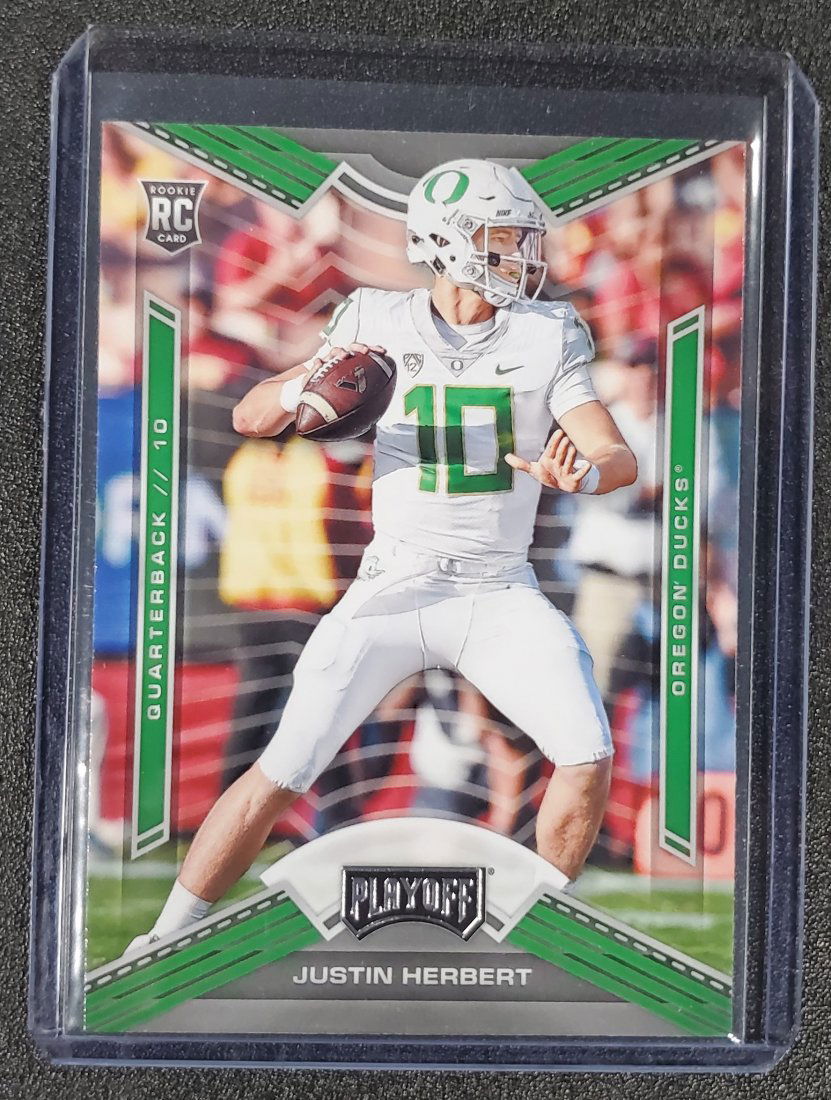 2020 Chronicles Draft Picks Playoff Justin Herbert RC (1 of 1)