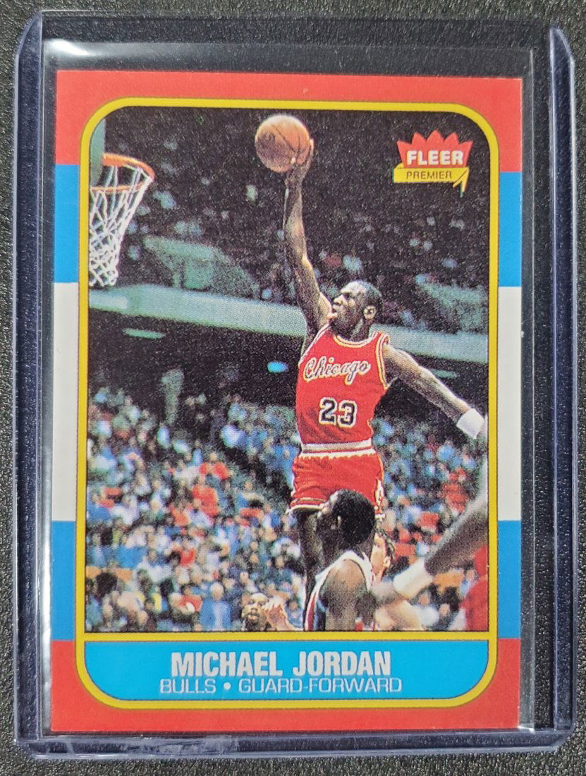 1986-87 Fleer Basketball Michael Jordan Rookie Card RP (1 of 1)