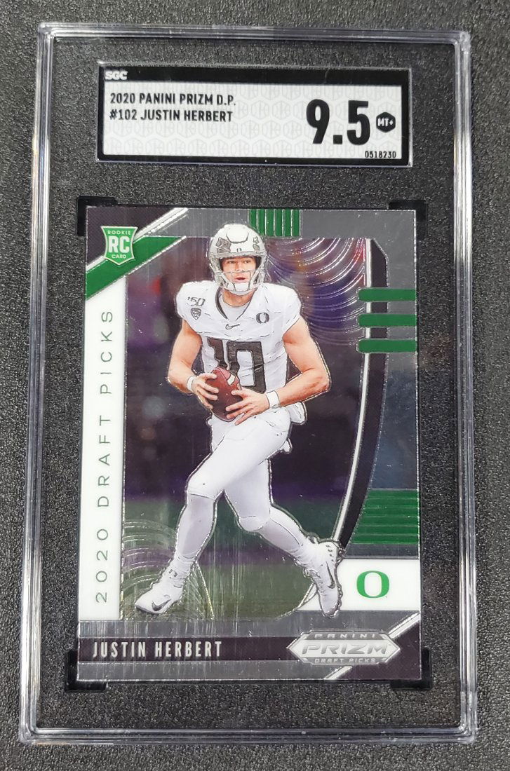 2020 Panini Prizm Draft Picks Justin Herbert RC SGC 9.5 (1 of 1)