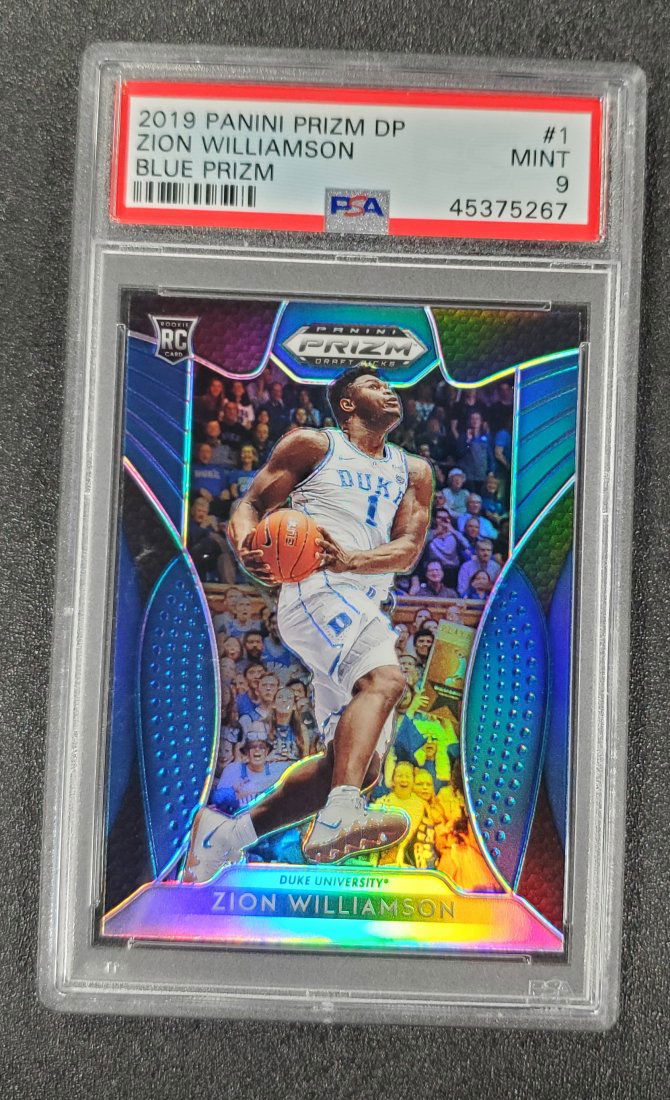 2019-20 Panini Blue Prizm DP 1 Zion Williamson RC PSA 9 (1 of 1)