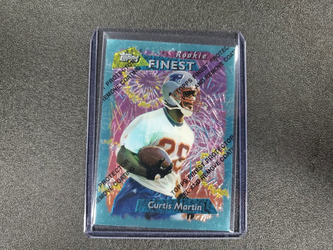 1995 Topps Finest Curtis Martin HOF RC Card # 264 (1 of 1)