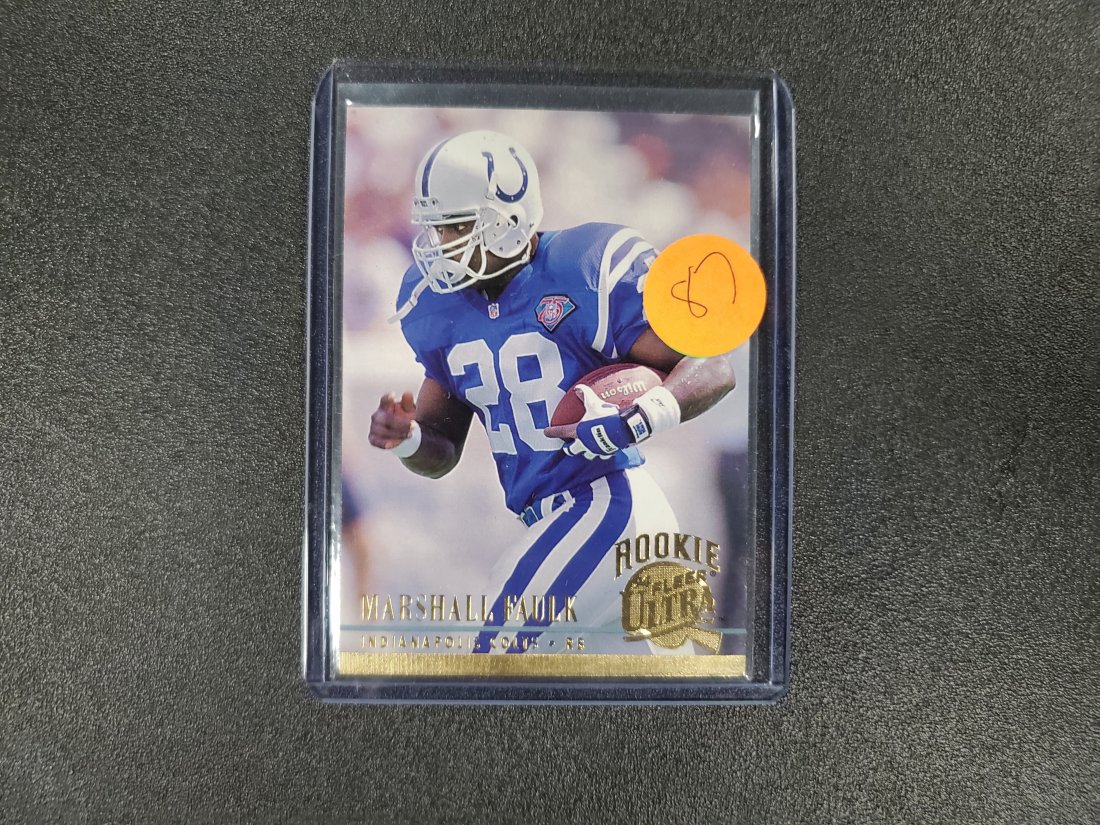 Marshall Faulk Fleer Ultra Rookie Card 408: Marshall Faulk Fleer Ultra Rookie Card 408