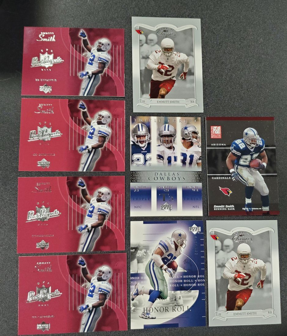 9 Emmitt Smith Cards (1 of 1)