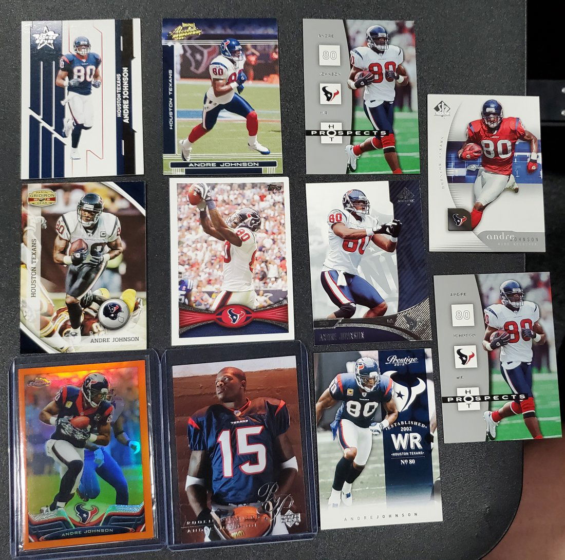 11 Andre Johnson cards including orange refractor (1 of 1)