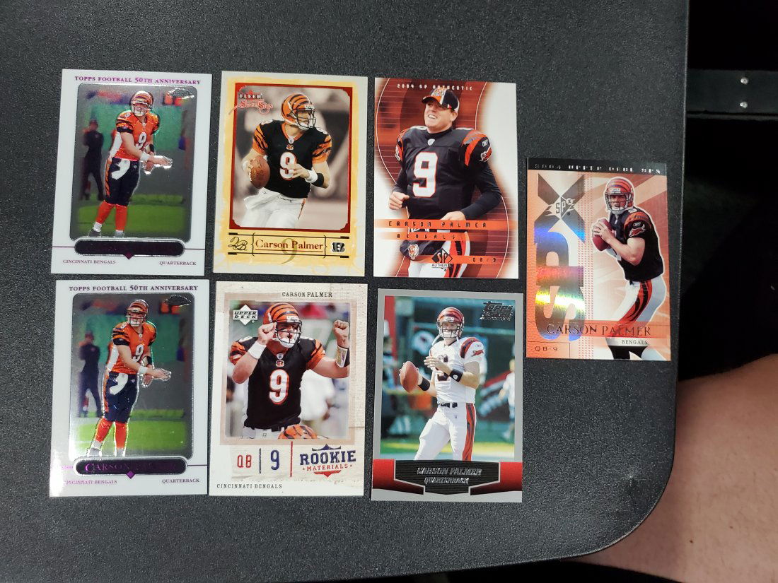 7 Carson Palmer Cards RC CARD SPX, Chrome, COWBOYS BENG (1 of 1)
