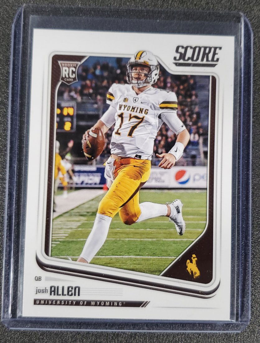 JOSH ALLEN 2018 SCORE ROOKIE CARD*BUFFALO BILLS*WYOMING (1 of 1)