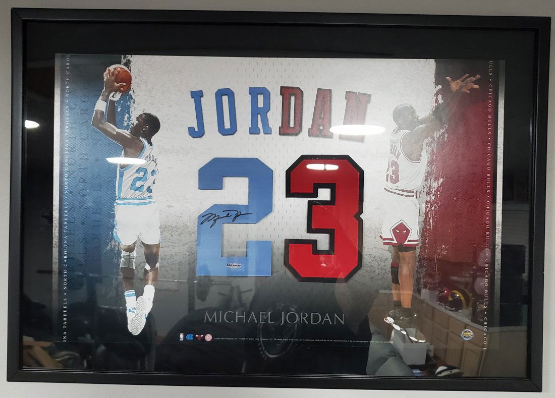 Michael Jordan Autographed Jersey Numbers UDA RARE (1 of 2)