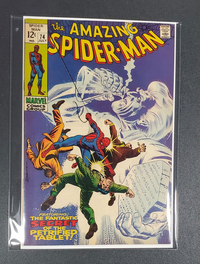 AMAZING SPIDER-MAN #74 (Marvel 1969) SILVERMANE & MAN-M: AMAZING SPIDER-MAN #74 (Marvel 1969) SILVERMANE & MAN-MOUNTAN MARKO
