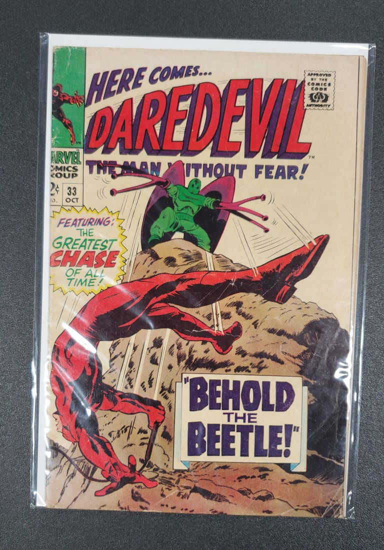 DAREDEVIL #33 BEHOLD THE BEETLE 1967 Silver Age Marvel (1 of 1)