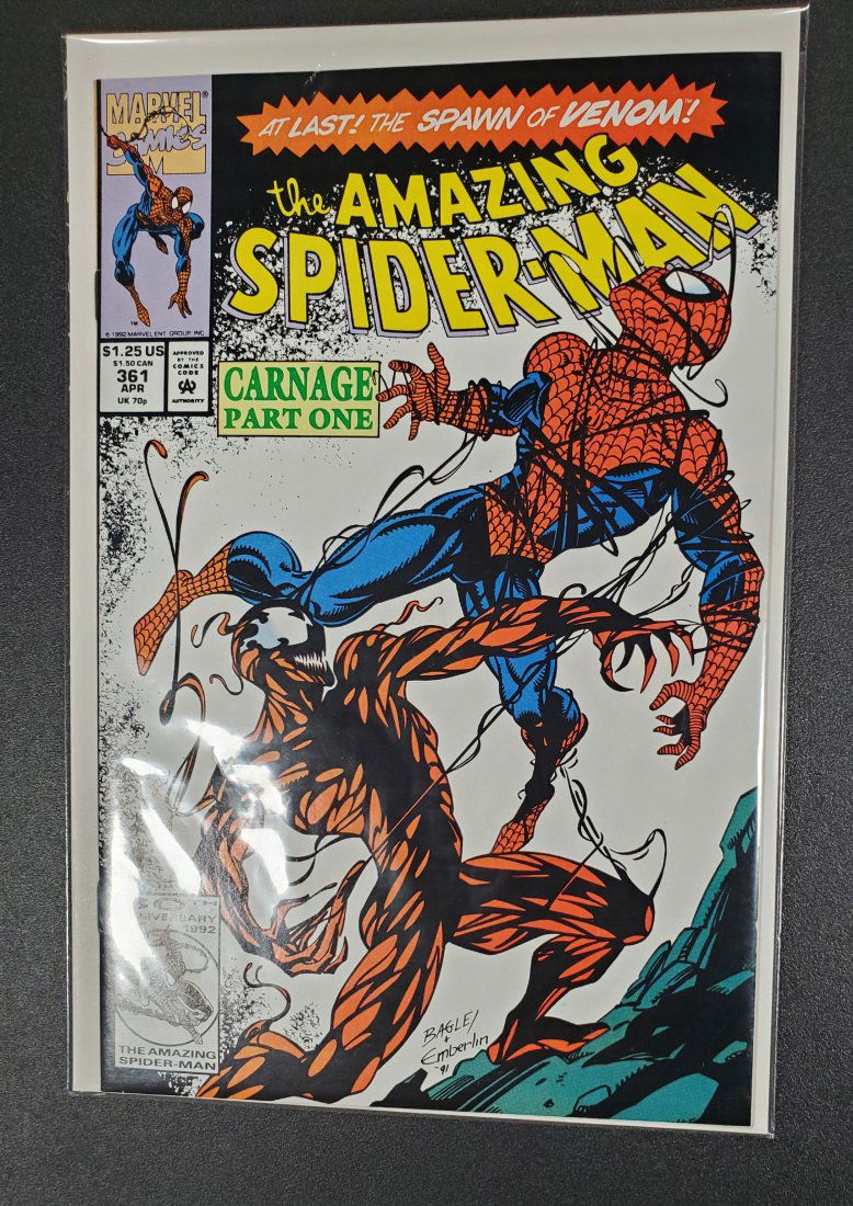 Amazing Spider-Man #361 White pages 1st Full Carnage (1 of 1)