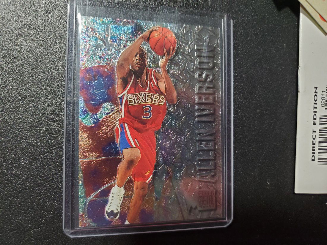 NBA ALLEN IVERSON 76ers 1996-97 Fleer METAL ROOKIE RC T (1 of 1)