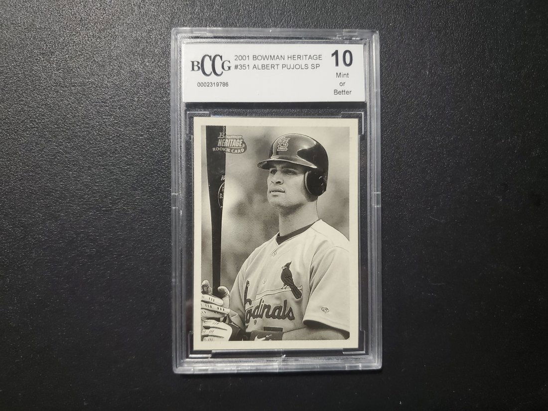 2001 Bowman Heritage Albert Pujols RC SP BCCG 10 (1 of 1)