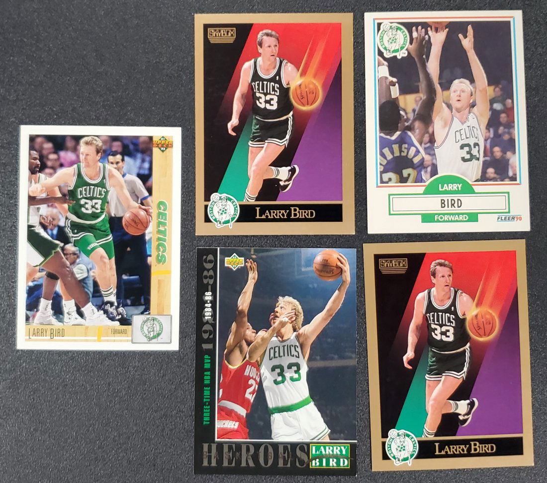5 Larry Bird Cards  Fleer/Upper Deck/Skybox (1 of 1)