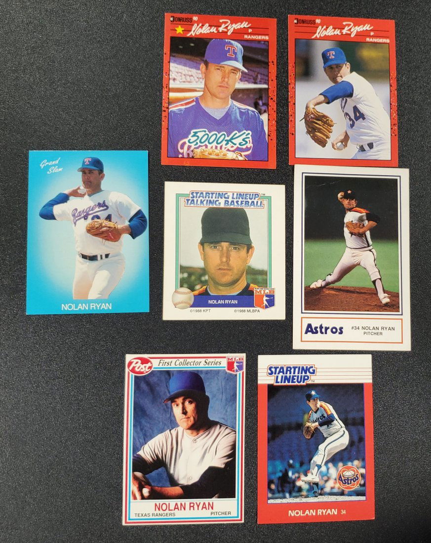 7 Nolan Ryan Cards  See Photos (1 of 1)