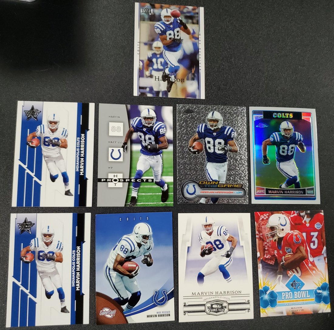 9 Marvin Harrison Cards including hologram Colts: 9 Marvin Harrison Cards including hologram Colts
