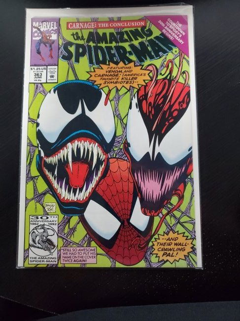 THE AMAZING SPIDER-MAN # 363 w/ VENOM & CARNAGE NM (1 of 1)