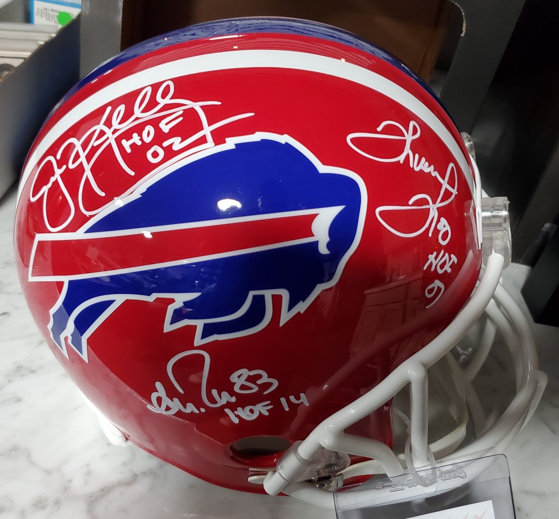 Kelly/Reed/Thomas Signed Buffalo Bills F/S Helmet (1 of 1)
