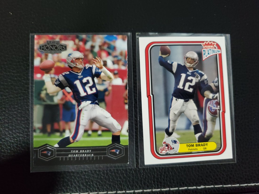 2---Tom Brady Lotâ€”2004 Playoff Honors, 2004 Fleer (1 of 1)