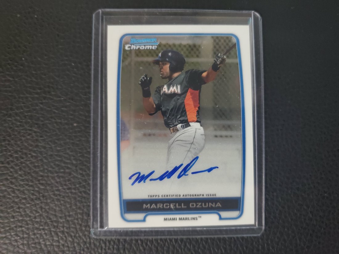 2012 Bowman Chrome Marcell Ozuna RC Auto (1 of 1)