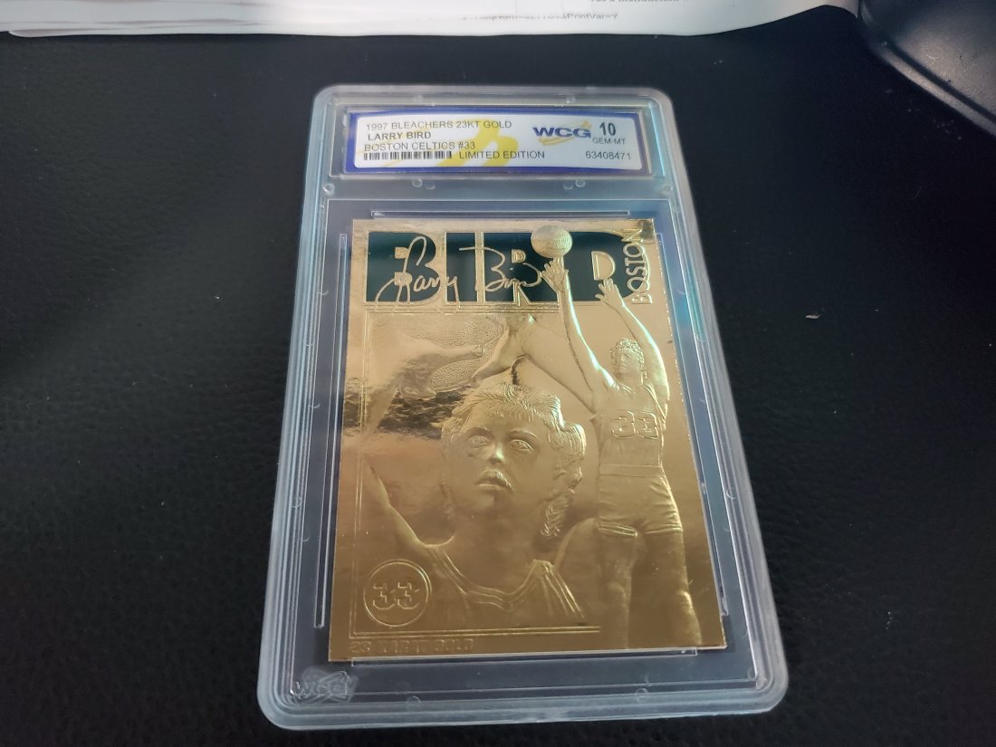 1997 Bleachers 23kt Gold Larry Bird #33 graded 10 (1 of 1)