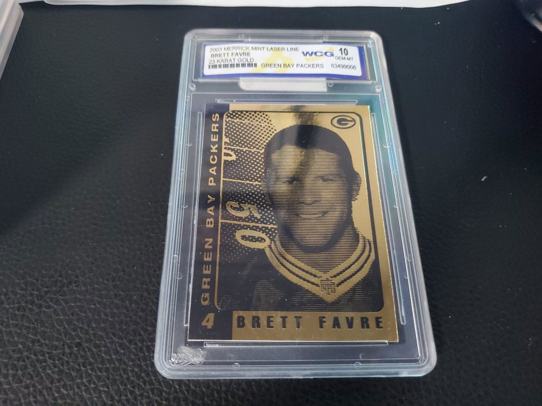 2003 Merrick Mint Laser Line Brett Favre 23kt Gold (1 of 1)
