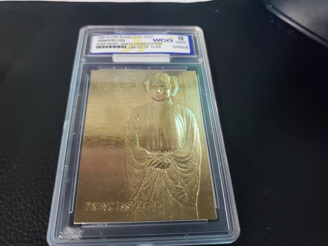 1996 Score Board 23k Gold Princess Leia Star Wars Darth (1 of 1)