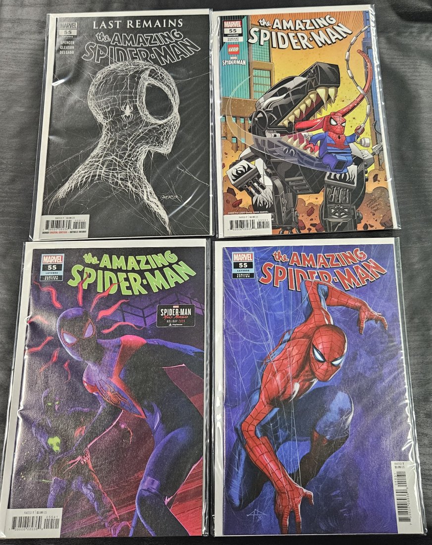 Amazing Spiderman 856,856x3 Variants: Amazing Spiderman 856,856x3 VariantsThe Amazing Spider-Man #55 Hoton 1:10 Mile Morales Playstation Variant