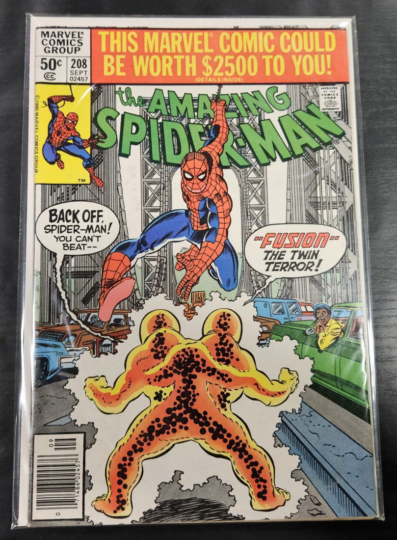 AMAZING SPIDER-MAN #208 1980 1st APPEARANCE & ORIGIN of FUSION! BRONZE AGE (1 of 1)