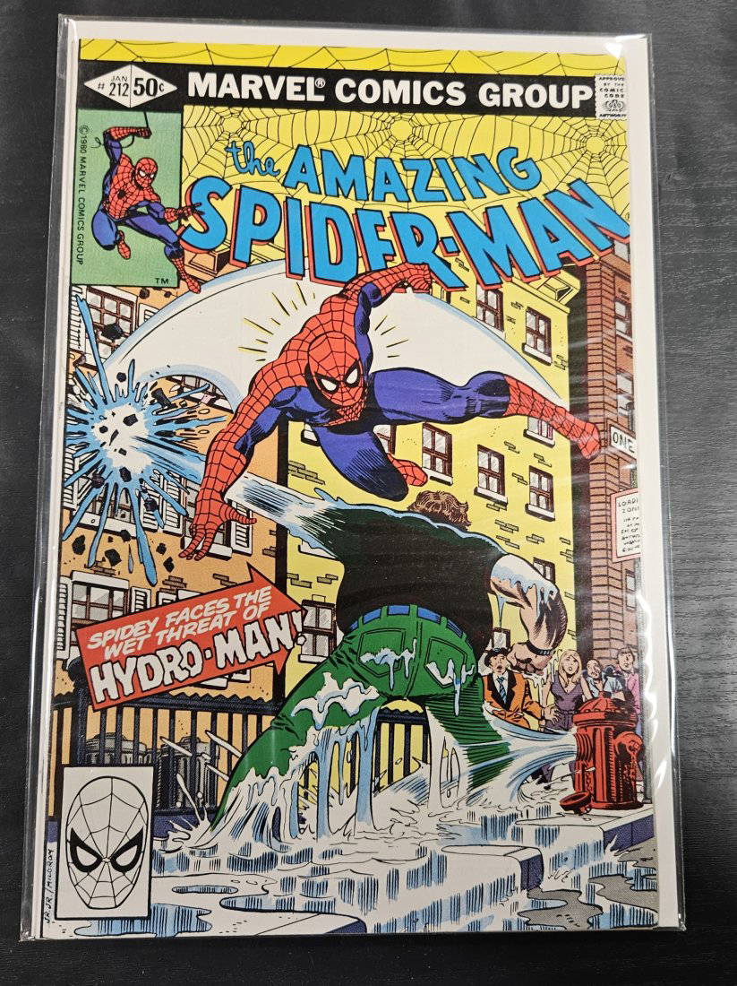 Marvel Comics Amazing Spiderman 212 Bronze Age Key Issue 1st Hydro Man