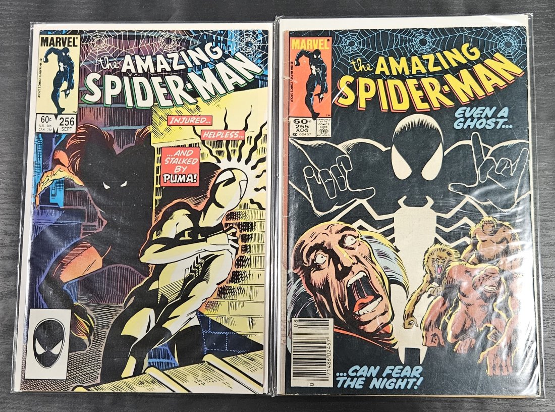 Amazing Spiderman 255-256 PUMA first app: Amazing Spiderman 255-256Marvel The AMAZING SPIDER-MAN #255 Red Ghost 1984 in 1st Alien black CostumeAmazing Spider-Man Comic Book 256 (1984) Introducing...Puma! First App Key