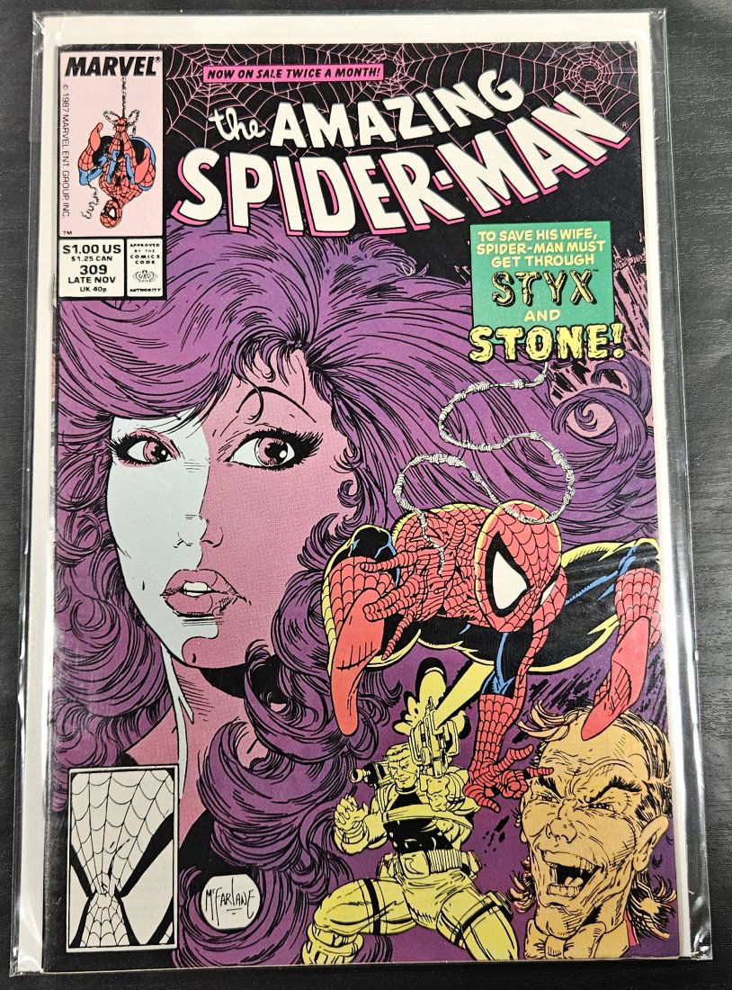 The Amazing Spider-Man 309 by Marvel Comics (1987) Todd McFarlane Styx and Stone (1 of 1)