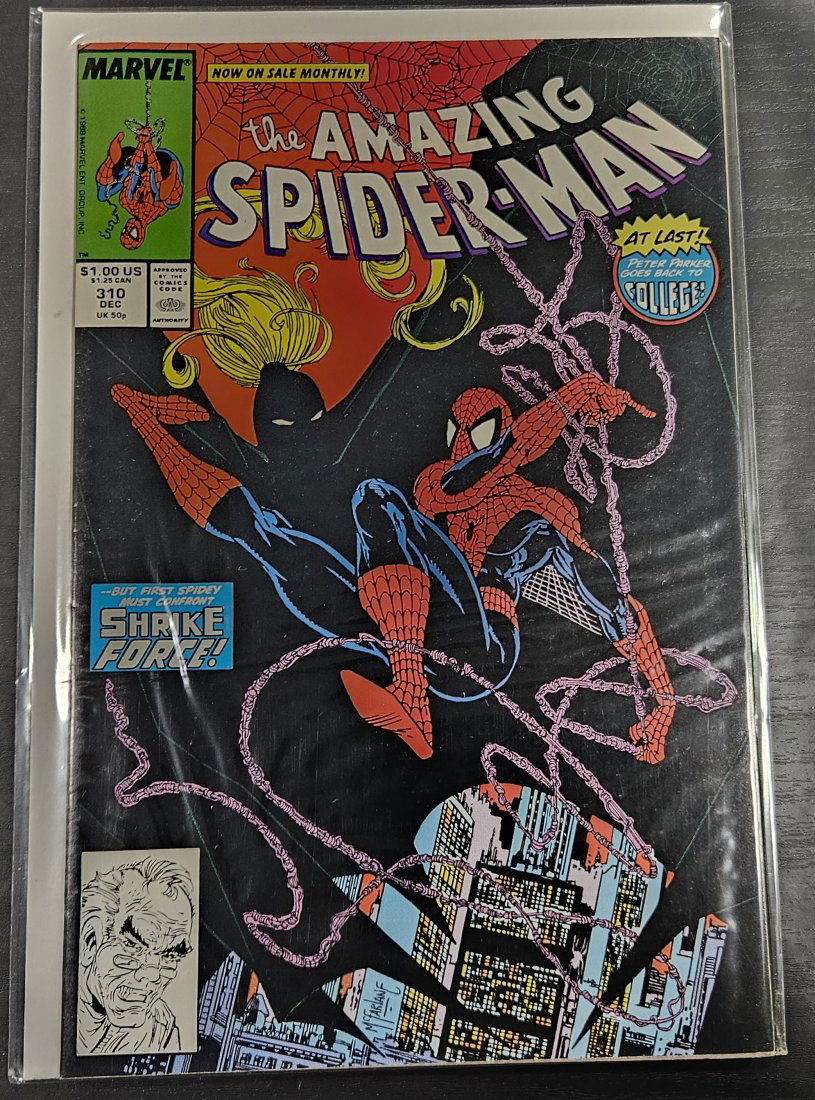 AMAZING SPIDER-MAN # 310-MCFARLANE-PETER PARK BACK TO COLLEGE-SHRIKE (1 of 1)