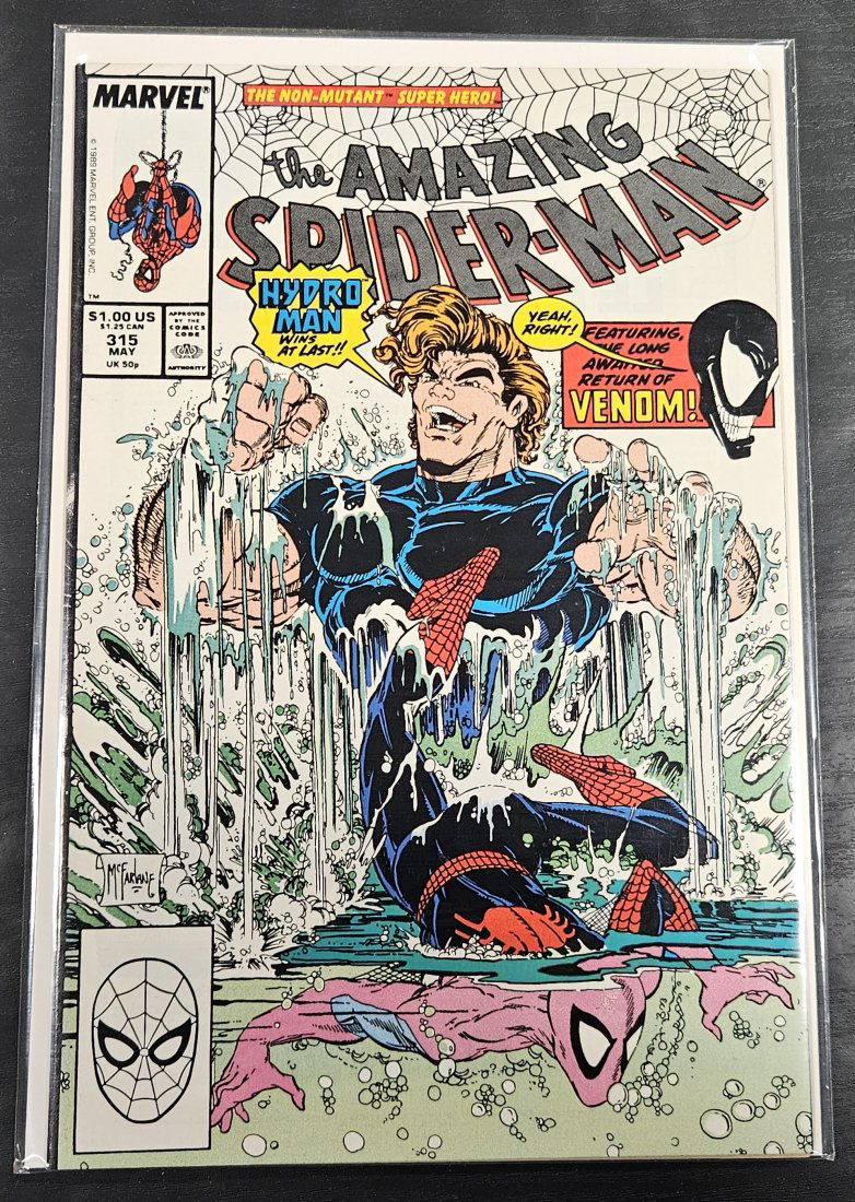 Amazing Spider-Man #315 1989 Marvel 1st Venom Cover McFarlane: Amazing Spider-Man #315 1989 Marvel 1st Venom Cover McFarlane