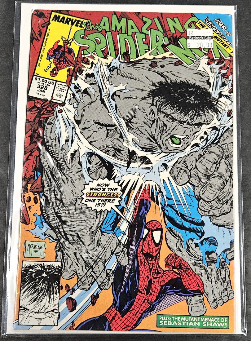 The Amazing Spider-Man #328 Newsstand - Todd McFarlane Last ASM - Marvel Comics (1 of 1)