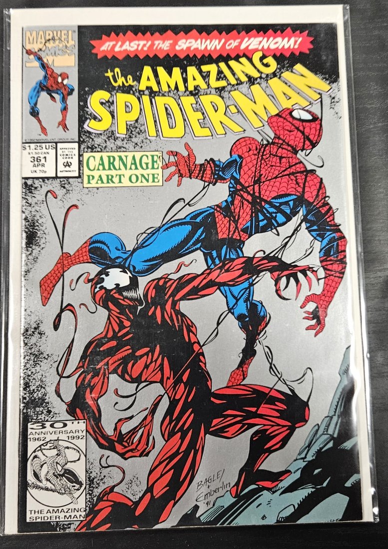Amazing Spider-Man #361 2nd Print 1st Full Appearance Carnage! Marvel 1992: Amazing Spider-Man #361 2nd Print 1st Full Appearance Carnage! Marvel 1992