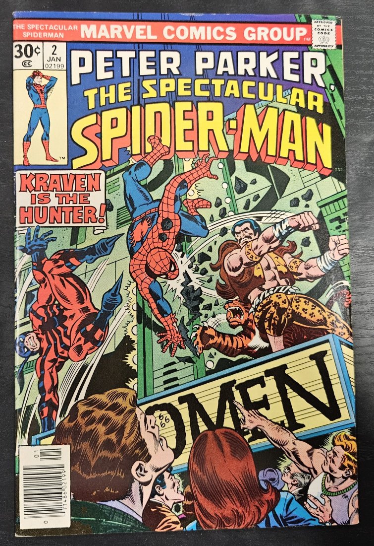 SPECTACULAR SPIDER-MAN #2 1977 TARANTULA, KRAVEN the HUNTER APPEARANCE (1 of 1)
