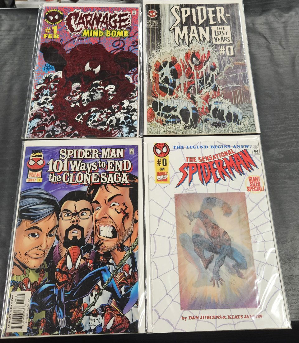 Spiderman the lost year #0, Sensational Spiderman #0, Spiderman 101 ways to end Clone saga 1, (1 of 1)