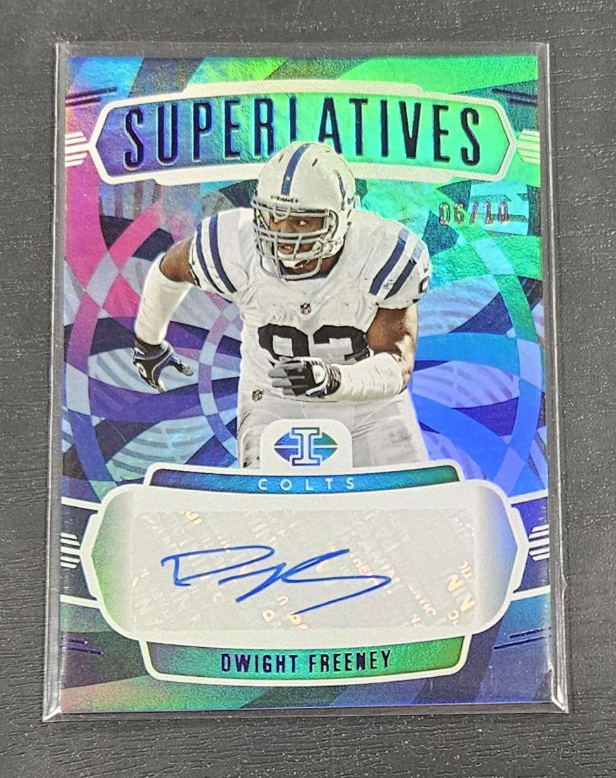 2022 Illusions Superlatives Autograph Green Dwight Freeney Auto 6/10 (1 of 1)