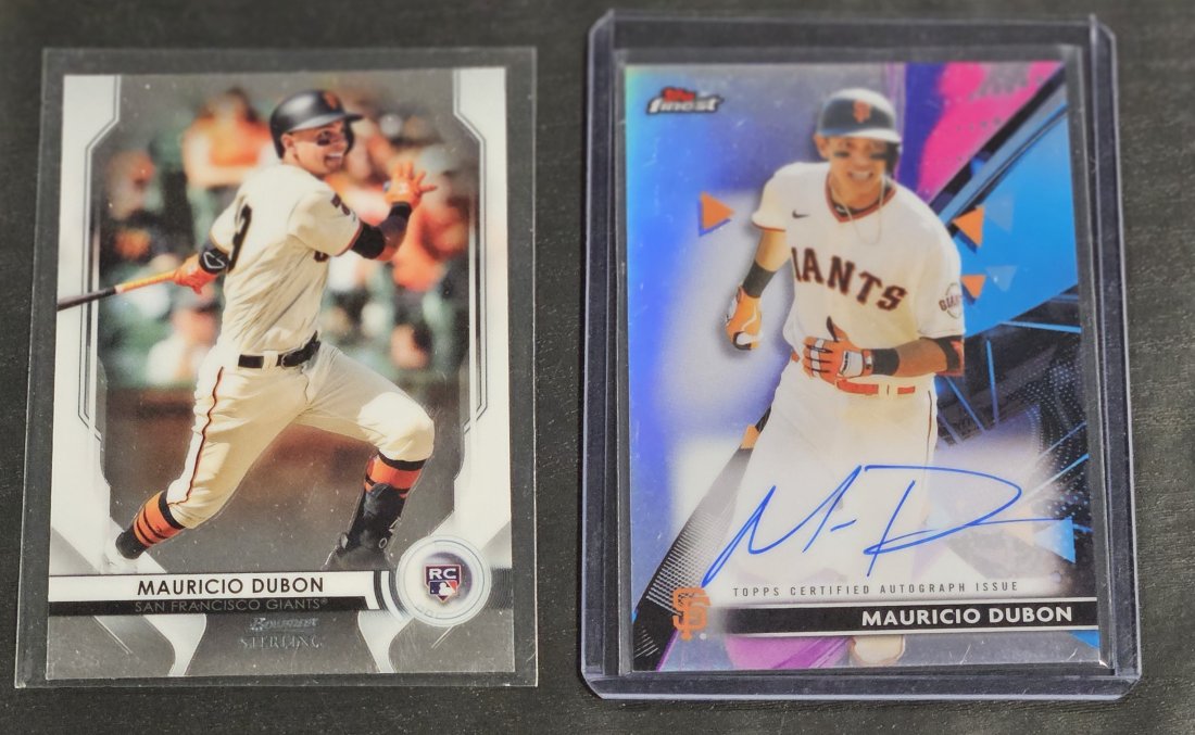2021 Topps Finest Mauricio Dubon Rookie RC Auto Autograph #FA-MD &Topps Bowman rc: 2021 Topps Finest Mauricio Dubon Rookie RC Auto Autograph #FA-MD &Topps Bowman rc
