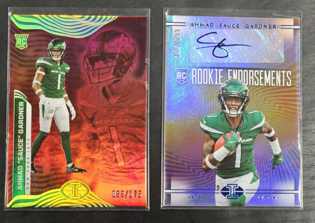 2022 Panini Illusions Ahmad Sauce Gardner RC Auto /199 Jets Rookie Endorsements (1 of 1)