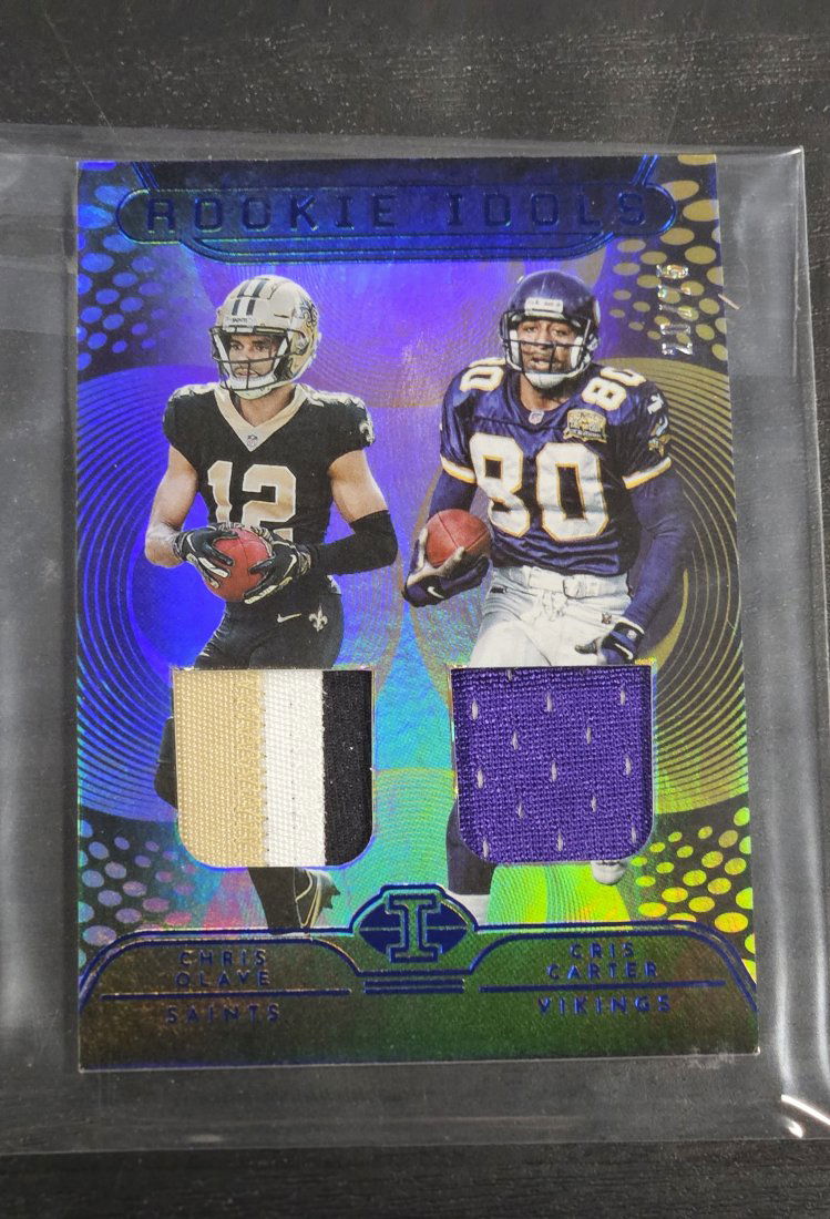 2022 Panini Illusions Rookie Idols Chris Olave / Chris Carter 20/75 - Dual Patch (1 of 1)