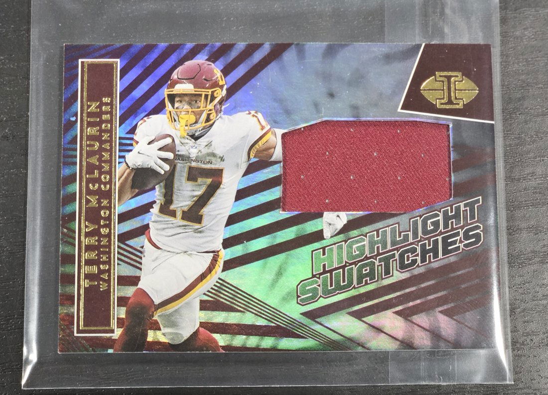 2022 PANINI ILLUSIONS #HS-TM TERRY MCLAURIN HIGHLIGHT SWATCHES JERSEY CARD: 2022 PANINI ILLUSIONS #HS-TM TERRY MCLAURIN HIGHLIGHT SWATCHES JERSEY CARD