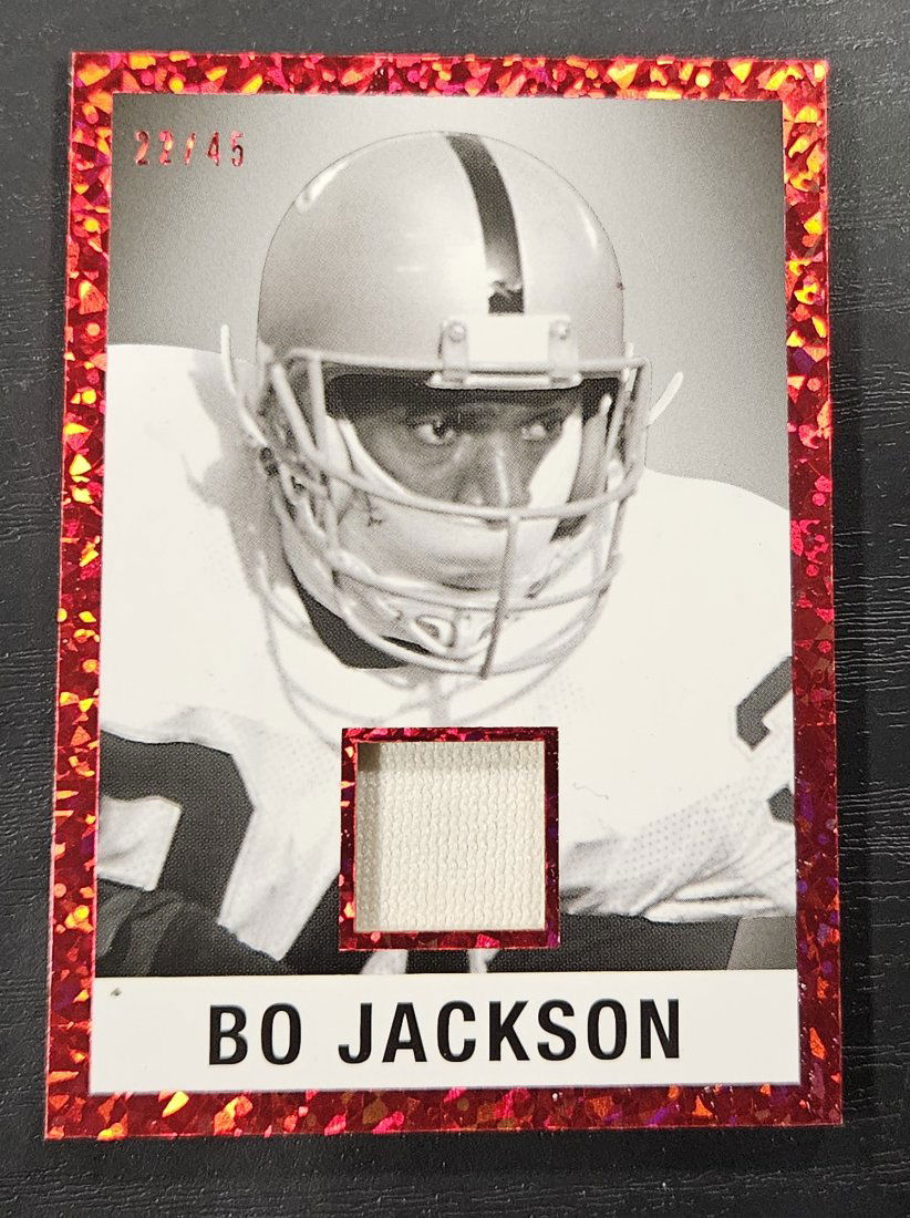 Bo Jackson leaf game used jersey card 22/45 (1 of 1)