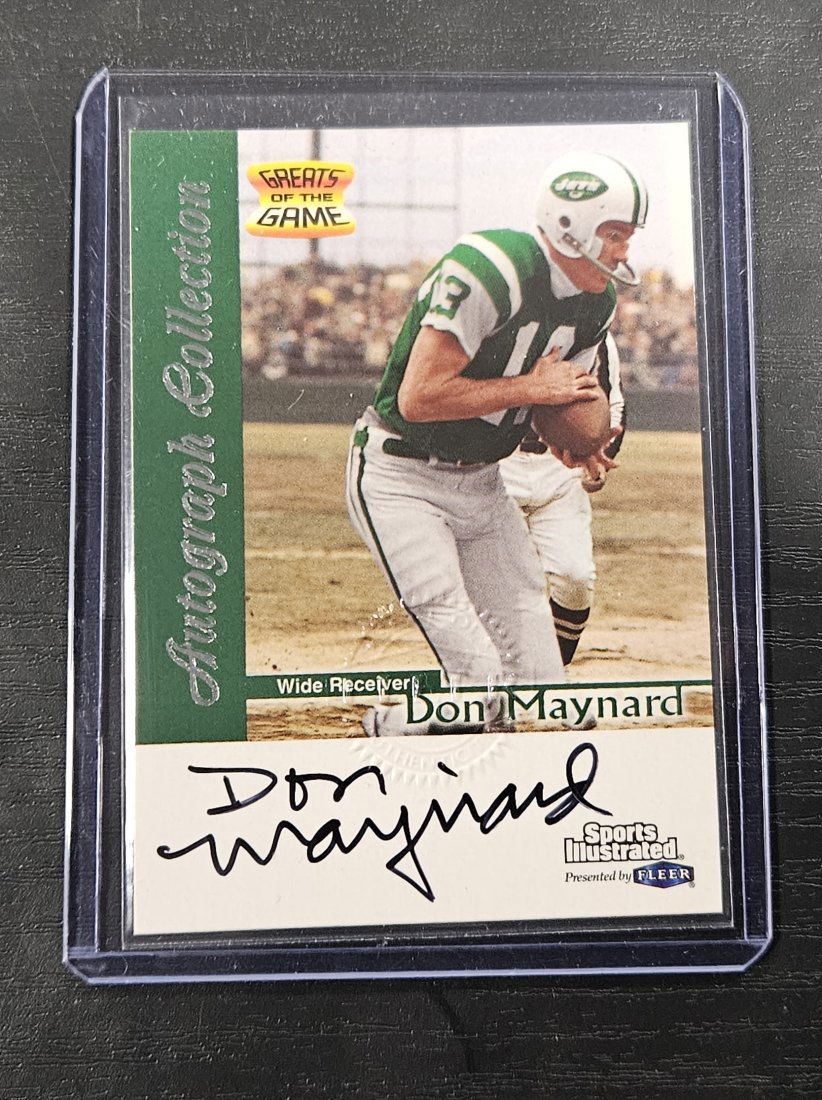 1999 Sports Illustrated Don Maynard AUTOGRAPH Jets: 1999 Sports Illustrated Don Maynard AUTOGRAPH Jets