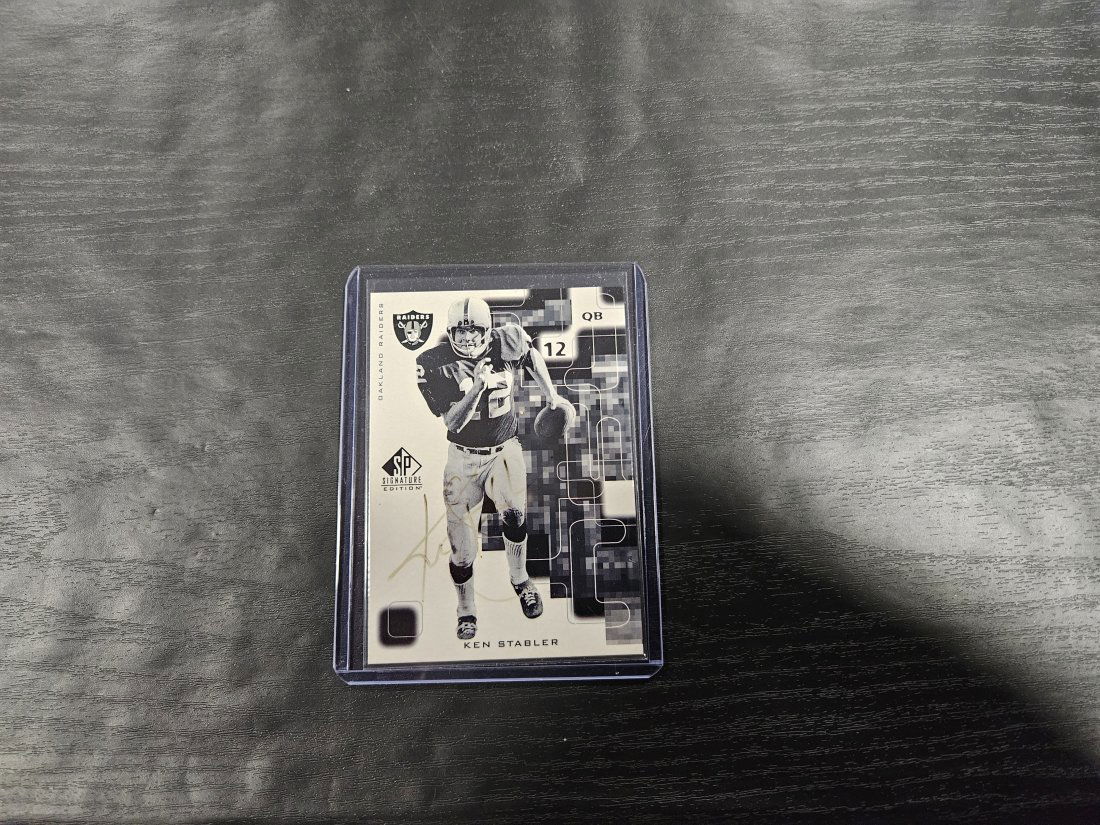 1999 Upper Deck SP Signature Edition KEN STABLER On Card Auto Raiders Autograph (1 of 1)