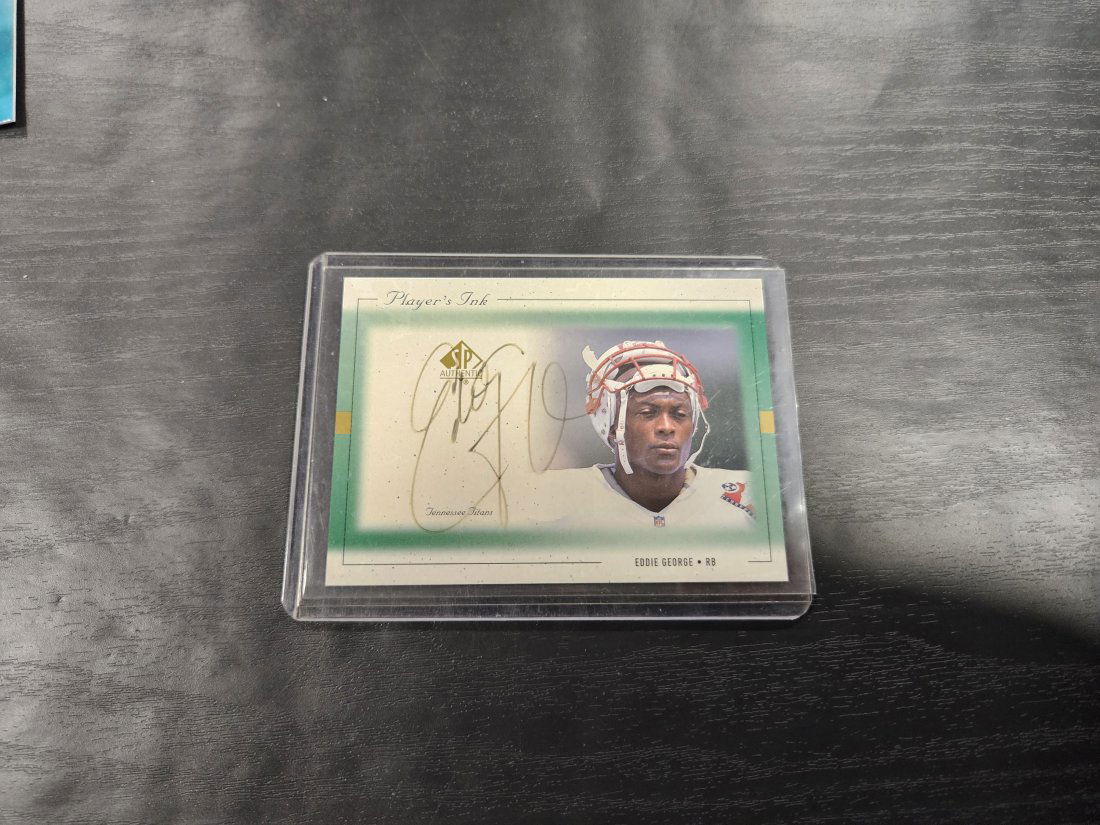 1999 SP Authentic EDDIE GEORGE Player's Ink Green On Card Auto #EG-A Titans (1 of 1)