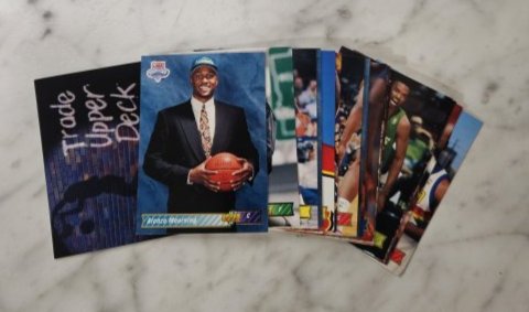 1992-93 Upper Deck Draft Cards 1a-21 Shaq redemption card, Alonzo Morning RC, Laettner RC, Tom (1 of 1)