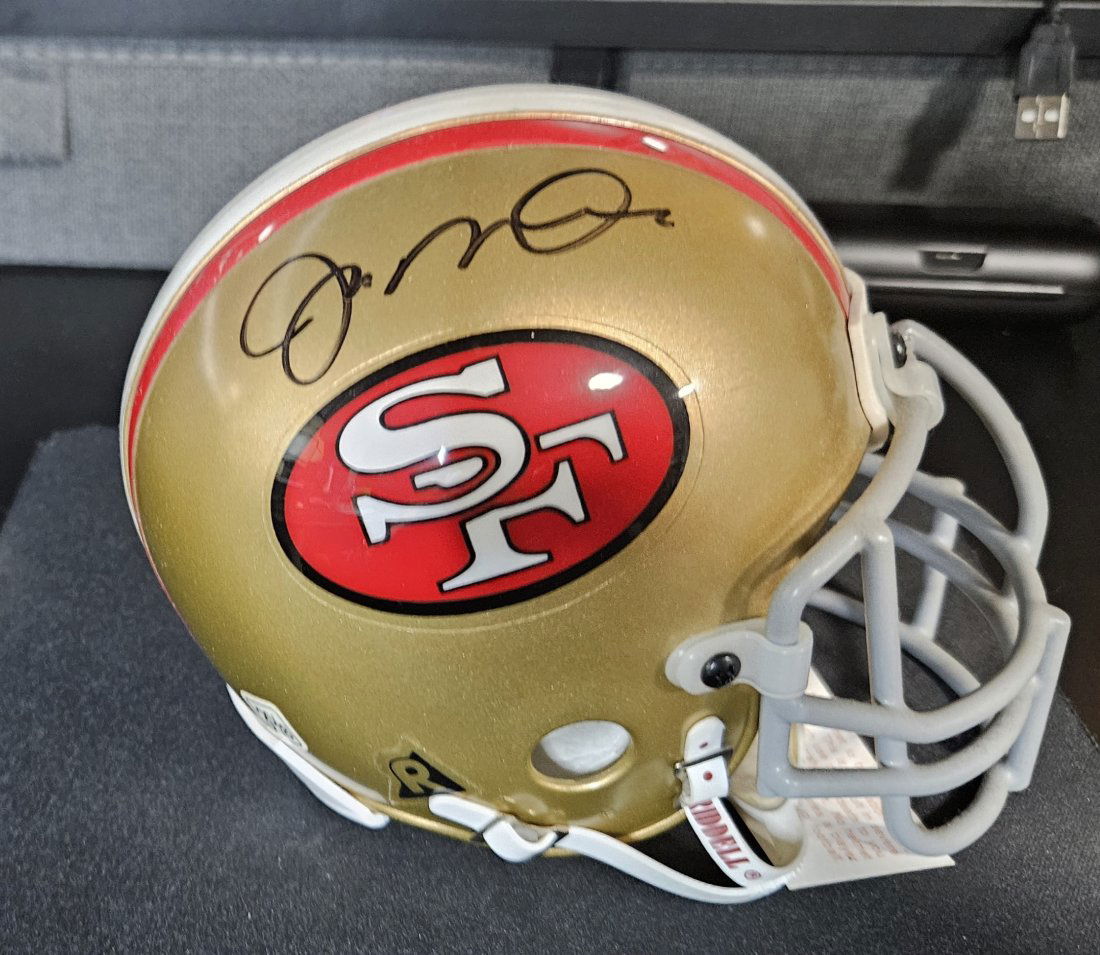 Joe Montana autographed mini helmet San Francisco 49'rs (1 of 2)