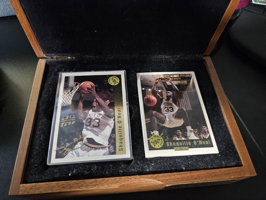 1992 Classic Basketball Draft picks with Autographed Shaquille O'Neal Rookie Card and Gold Rookie (1 of 3)
