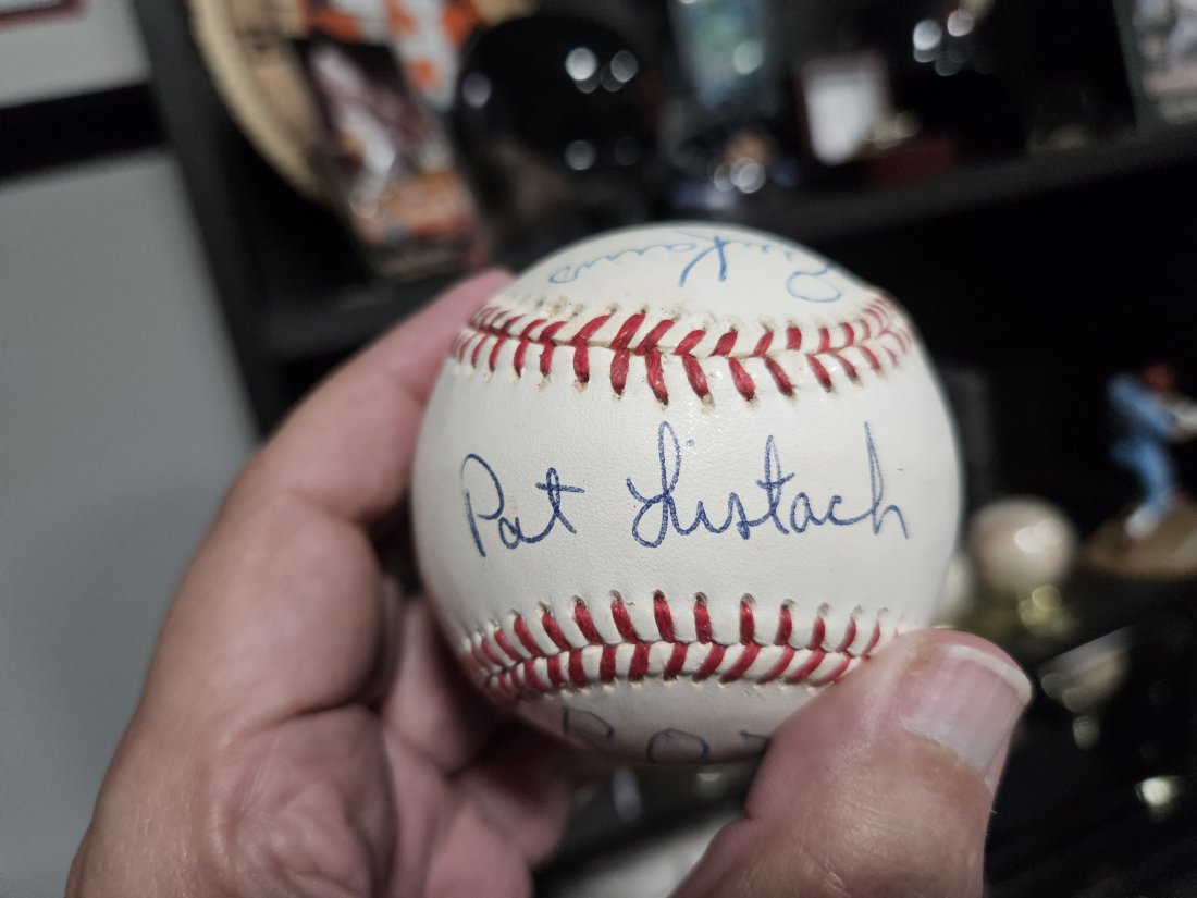 Pat Listach, Eric Karros, 1992 ROY autographed baseball (1 of 3)
